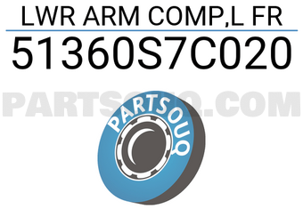 Honda 51360S7C020 LWR ARM COMP,L FR