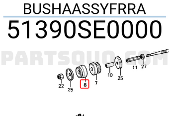 Honda 51390SE0000 BUSHAASSYFRRA