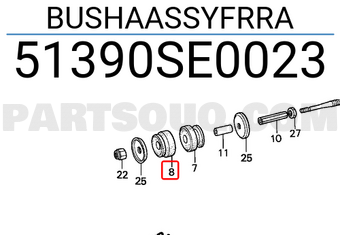 Honda 51390SE0023 BUSHAASSYFRRA