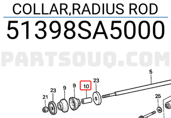 Honda 51398SA5000 COLLAR,RADIUS ROD