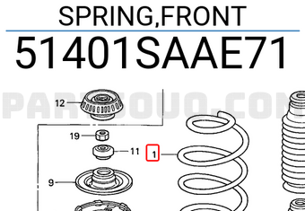 Honda 51401SAAE71 SPRING,FRONT