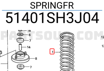 Honda 51401SH3J04 SPRINGFR