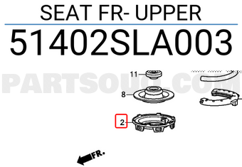 Honda 51402SLA003 SEAT FR- UPPER
