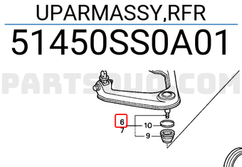 Honda 51450SS0A01 UPARMASSY,RFR