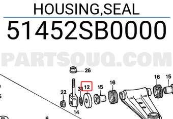 Honda 51452SB0000 HOUSING,SEAL