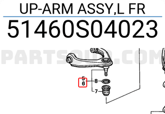 Honda 51460S04023 UP-ARM ASSY,L FR