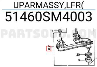 Honda 51460SM4003 UPARMASSY,LFR