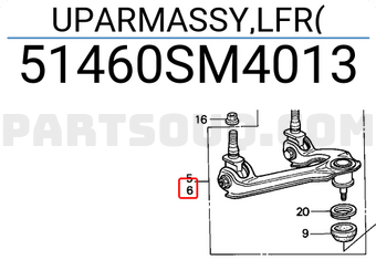 Honda 51460SM4013 UPARMASSY,LFR