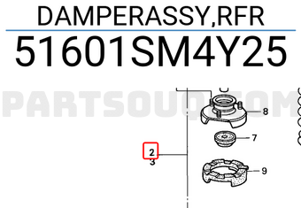 Honda 51601SM4Y25 DAMPERASSY,RFR