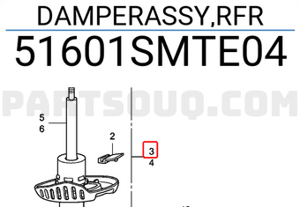 Honda 51601SMTE04 DAMPERASSY,RFR
