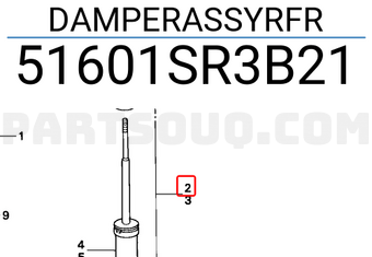 Honda 51601SR3B21 DAMPERASSYRFR