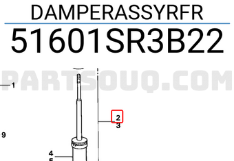 Honda 51601SR3B22 DAMPERASSYRFR