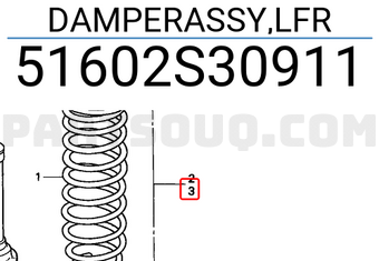 Honda 51602S30911 DAMPERASSY,LFR