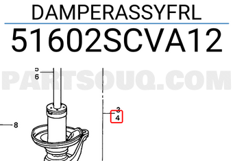 Honda 51602SCVA12 DAMPERASSYFRL