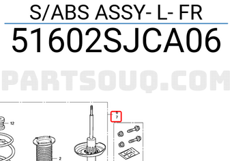 Honda 51602SJCA06 S/ABS ASSY- L- FR