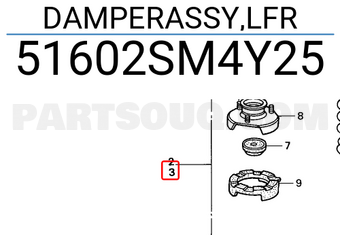 Honda 51602SM4Y25 DAMPERASSY,LFR