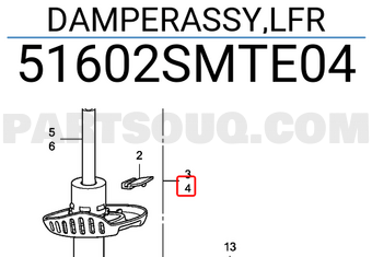 Honda 51602SMTE04 DAMPERASSY,LFR