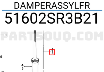 Honda 51602SR3B21 DAMPERASSYLFR