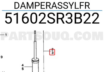 Honda 51602SR3B22 DAMPERASSYLFR