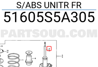 Honda 51605S5A305 S/ABS UNITR FR