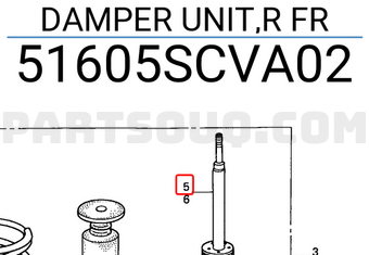 Honda 51605SCVA02 DAMPER UNIT,R FR