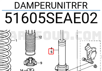 Honda 51605SEAE02 DAMPERUNITRFR