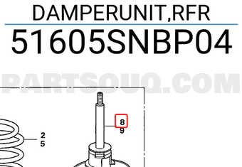Honda 51605SNBP04 DAMPERUNIT,RFR