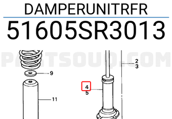 Honda 51605SR3013 DAMPERUNITRFR