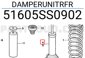 Honda 51605SS0902 DAMPERUNITRFR