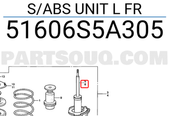 Honda 51606S5A305 S/ABS UNIT L FR