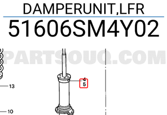 Honda 51606SM4Y02 DAMPERUNIT,LFR