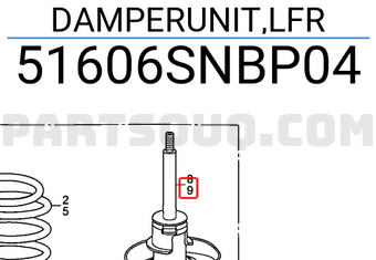 Honda 51606SNBP04 DAMPERUNIT,LFR