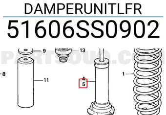 Honda 51606SS0902 DAMPERUNITLFR