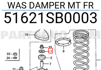 Honda 51621SB0003 WAS DAMPER MT FR