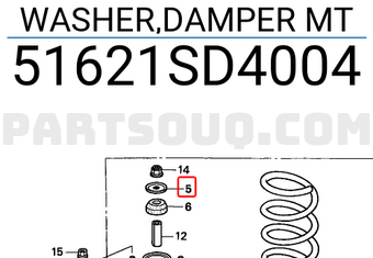 Honda 51621SD4004 WASHER,DAMPER MT