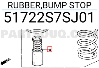 Honda 51722S7SJ01 RUBBER,BUMP STOP
