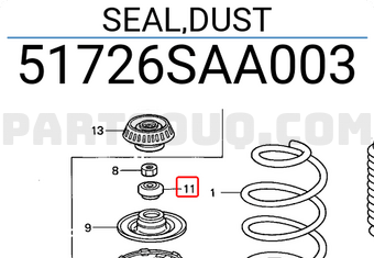 Honda 51726SAA003 SEAL,DUST