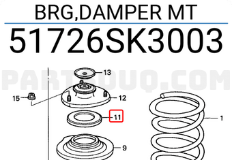 Honda 51726SK3003 BRG,DAMPER MT