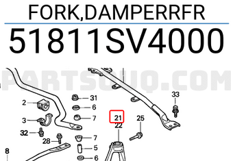 Honda 51811SV4000 FORK,DAMPERRFR