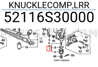 Honda 52116S30000 KNUCKLECOMP,LRR