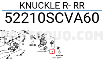 Honda 52210SCVA60 KNUCKLE R- RR