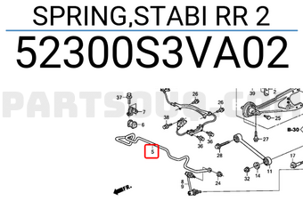 Honda 52300S3VA02 SPRING,STABI RR 2