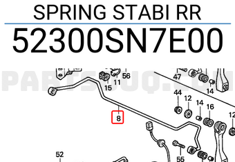 Honda 52300SN7E00 SPRING STABI RR