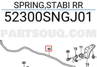 Honda 52300SNGJ01 SPRING,STABI RR