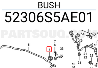 Honda 52306S5AE01 BUSH