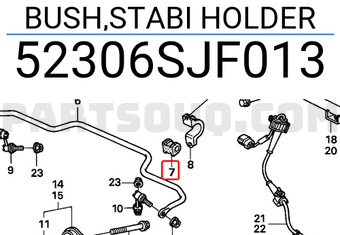 Honda 52306SJF013 BUSH,STABI HOLDER