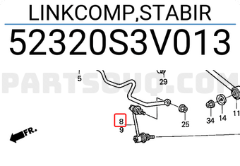 Honda 52320S3V013 LINKCOMP,STABIR
