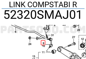 Honda 52320SMAJ01 LINK COMPSTABI R