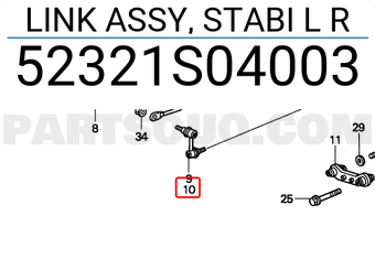 Honda 52321S04003 LINK ASSY, STABI L R