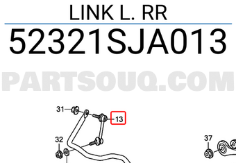Honda 52321SJA013 LINK L. RR